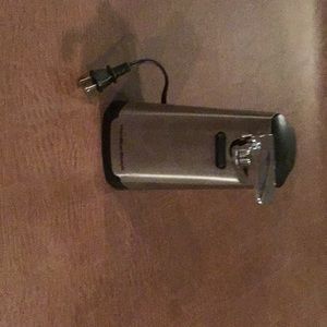 Hamilton Beach can opener, stainless steel